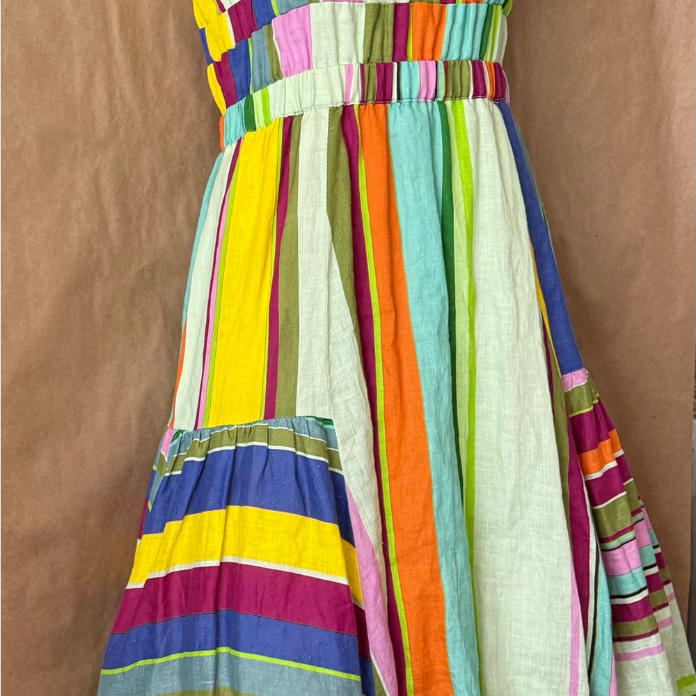 Anthropologie Hope for Flowers by Tracy Reese striped linen midi dress. XS - Picture 7 of 11